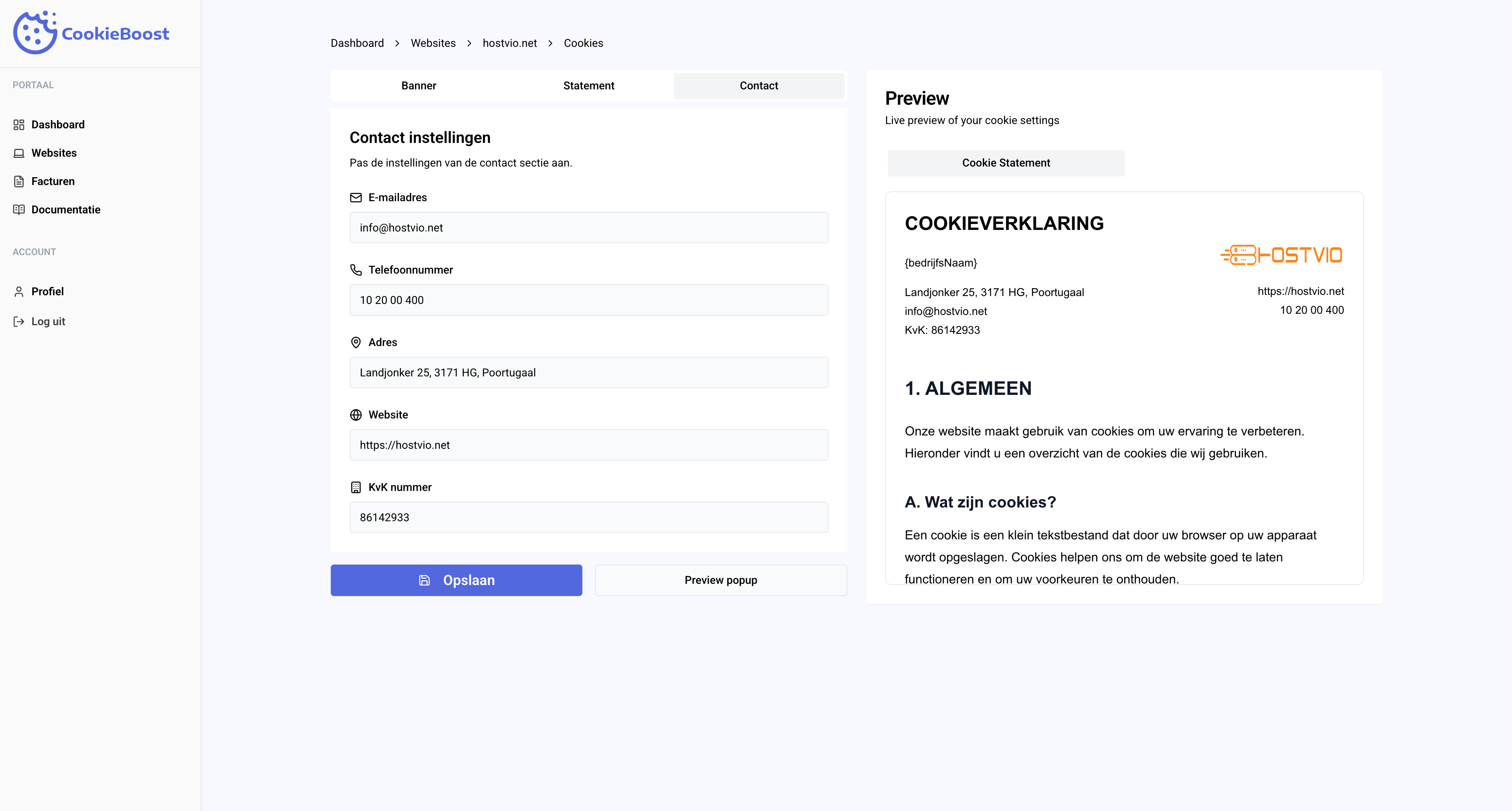 CookieBoost Dashboard